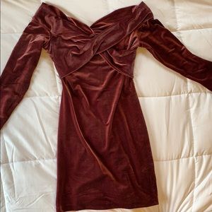 Express off the shoulder mini dress